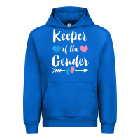 Cobalt keeper of the gender reveal tee shirt girl or boy blue pink Urban Hoodie - linhVisuals