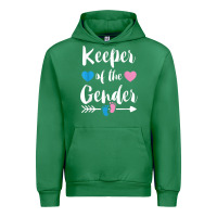 Emerald keeper of the gender reveal tee shirt girl or boy blue pink Urban Hoodie - linhVisuals