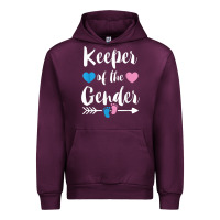 Mauve Wine keeper of the gender reveal tee shirt girl or boy blue pink Urban Hoodie - linhVisuals