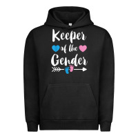 Pigment Black keeper of the gender reveal tee shirt girl or boy blue pink Urban Hoodie - linhVisuals