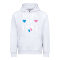 White keeper of the gender reveal tee shirt girl or boy blue pink Urban Hoodie - linhVisuals