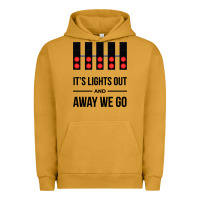 Pigment Peanut Butter it's lights out and away we go Urban Hoodie - linhVisuals