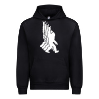 Black retro bigfoot funny sasquatch and peace Urban Hoodie - linhVisuals
