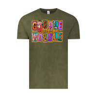 Vintage Olive Gobble Till You Wobble Vintage Tee - FaDigitalArtStudio