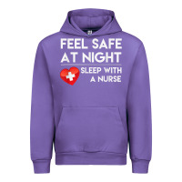 Tulip feel safe at night sleep with a nurse tshirt Urban Hoodie - linhVisuals