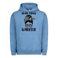 Pigment Pebble Blue brain cancer tumor awareness go gray in may t shirt Urban Hoodie - linhVisuals