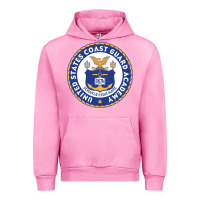 Fuchsia Pink United States Coast Guard Academy Urban Hoodie - linhVisuals