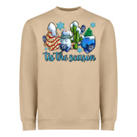 Mushroom tis the season christmas tree  cake winter and snowman Heavyweight Sweatshirt - AdoDesignShop