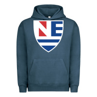 Pigment Midnight Navy new england college shield vectorized Urban Hoodie - linhVisuals