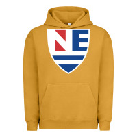 Pigment Peanut Butter new england college shield vectorized Urban Hoodie - linhVisuals