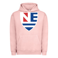 Pigment Salmon new england college shield vectorized Urban Hoodie - linhVisuals