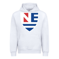 White new england college shield vectorized Urban Hoodie - linhVisuals