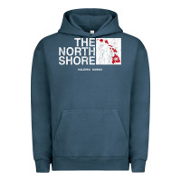 Pigment Midnight Navy hawaii islands north shore haleiwa vintage style t shirt Urban Hoodie - linhVisuals