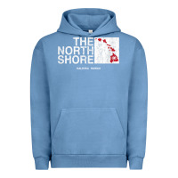 Pigment Pebble Blue hawaii islands north shore haleiwa vintage style t shirt Urban Hoodie - linhVisuals