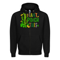 Black cant pinch this with clovers Zipper Hoodie - AdoDesignShop