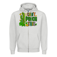 Dove Grey cant pinch this with clovers Zipper Hoodie - AdoDesignShop