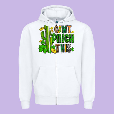 Cant Pinch This With Clovers Zipper Hoodie Designed By Adodesignshop