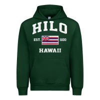 Forest Green hilo hawaii hi vintage state athletic style t shirt Urban Hoodie - linhVisuals
