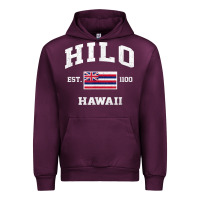 Mauve Wine hilo hawaii hi vintage state athletic style t shirt Urban Hoodie - linhVisuals