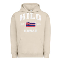 Pigment French Oak hilo hawaii hi vintage state athletic style t shirt Urban Hoodie - linhVisuals
