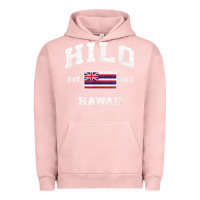 Pigment Salmon hilo hawaii hi vintage state athletic style t shirt Urban Hoodie - linhVisuals