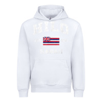 White hilo hawaii hi vintage state athletic style t shirt Urban Hoodie - linhVisuals