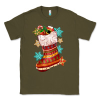 Army Green christmas Classic Tee - CowGirlArtShop