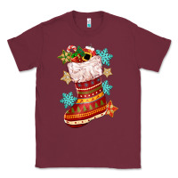 Burgundy christmas Classic Tee - CowGirlArtShop