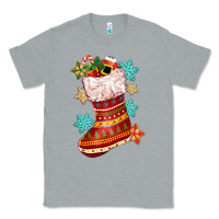 Heather Grey christmas Classic Tee - CowGirlArtShop