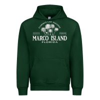 Forest Green marco island fl florida's last paradise paradise coast raglan baseball Urban Hoodie - linhVisuals