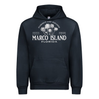 Navy marco island fl florida's last paradise paradise coast raglan baseball Urban Hoodie - linhVisuals