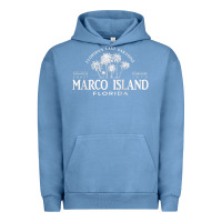 Pigment Pebble Blue marco island fl florida's last paradise paradise coast raglan baseball Urban Hoodie - linhVisuals
