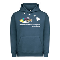 Pigment Midnight Navy humuhumunukunukuapua'a hawaii state fish t shirt Urban Hoodie - linhVisuals
