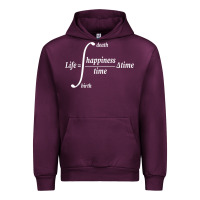 Mauve Wine math teacher integral of life happiness time geeky math Urban Hoodie - linhVisuals