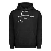 Pigment Black math teacher integral of life happiness time geeky math Urban Hoodie - linhVisuals