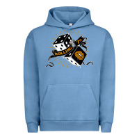 Pigment Pebble Blue Dirty honey Urban Hoodie - linhVisuals