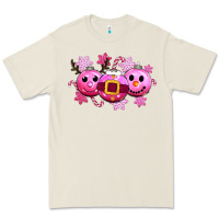 Bone pink christmas Premium Tee - CowGirlArtShop