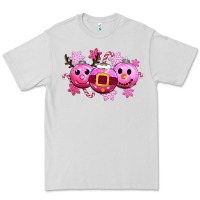 Dove Grey pink christmas Premium Tee - CowGirlArtShop