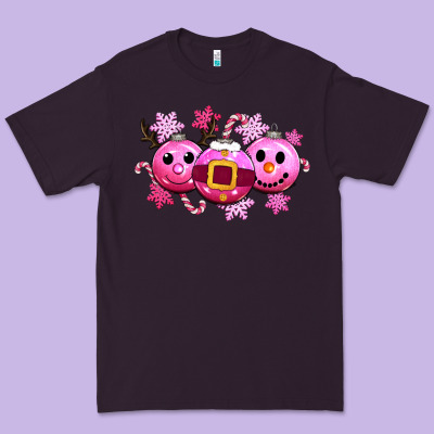 Pink Christmas Premium Tee Designed By Cowgirlartshop