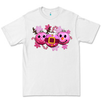 White pink christmas Premium Tee - CowGirlArtShop