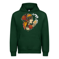 Forest Green Dirty honey Urban Hoodie - linhVisuals