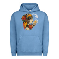 Pigment Pebble Blue Dirty honey Urban Hoodie - linhVisuals