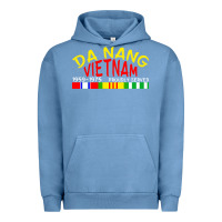 Pigment Pebble Blue da nang vietnam war veteran military Urban Hoodie - linhVisuals