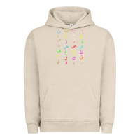 Pigment French Oak funny teachers, 28 arabic alphabet arabian letters birthday Urban Hoodie - linhVisuals