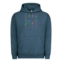 Pigment Midnight Navy funny teachers, 28 arabic alphabet arabian letters birthday Urban Hoodie - linhVisuals
