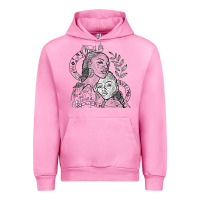 Fuchsia Pink chloe x halle playing one off at sob black white Urban Hoodie - linhVisuals