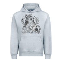 Heather Grey chloe x halle playing one off at sob black white Urban Hoodie - linhVisuals