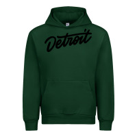 Forest Green DETROIT Urban Hoodie - linhVisuals