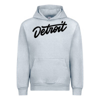 Heather Grey DETROIT Urban Hoodie - linhVisuals