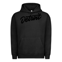 Pigment Black DETROIT Urban Hoodie - linhVisuals